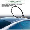 Motoforti Roof Sealing Strip, Weatherstrip Roof Trim Sunroof Seal, for Toyota Corolla 2009-2013, Rubber, Right Side, No.7555502110, Black, 1pc