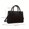 Trendige quadratische Handtasche für Damen, einfache Mini-Umhängetasche, minimalistische Oberhenkeltasche, einfarbige Geldbörse, Designertasche