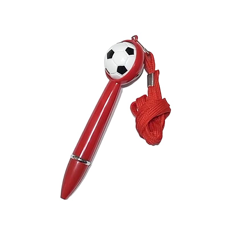 

[Azulte] ballpoint pen stationery Interesting pen present Individual packaging red soccer ball 304 red 5 piece set
