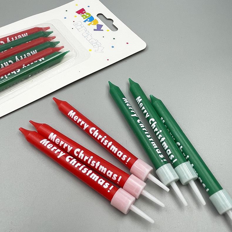 Creative Cake Decoration Birthday Candle Merry Christmas Merry Christmas Letter Christmas Candle