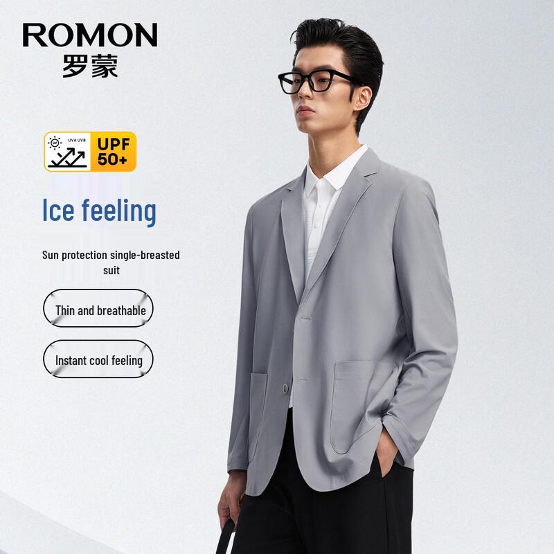 ROMON Men s Cooling Ice Silk UPF50+ Waffle Weave Jacket 3XL /190