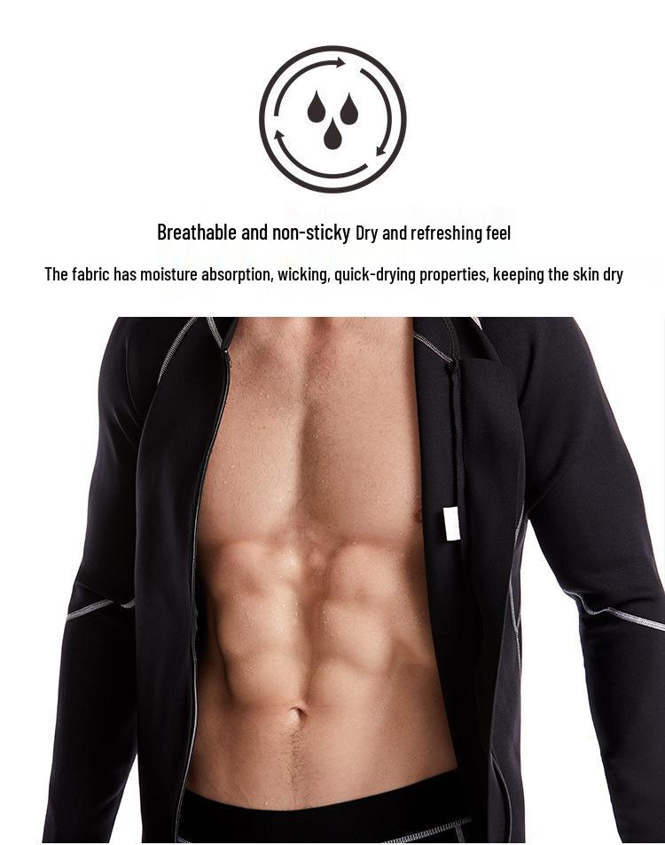 Men's Neoprene Sweat-Inducing Fitness Vest for Body Shaping