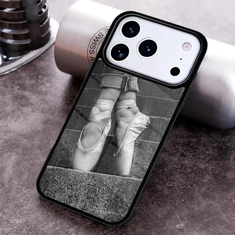 Ballerina Ballet Shoes Dance Girl Phone Case For iPhone 17 16 15 14 13 12 11 Pro Max Plus 17Air Soft Silicone Cover