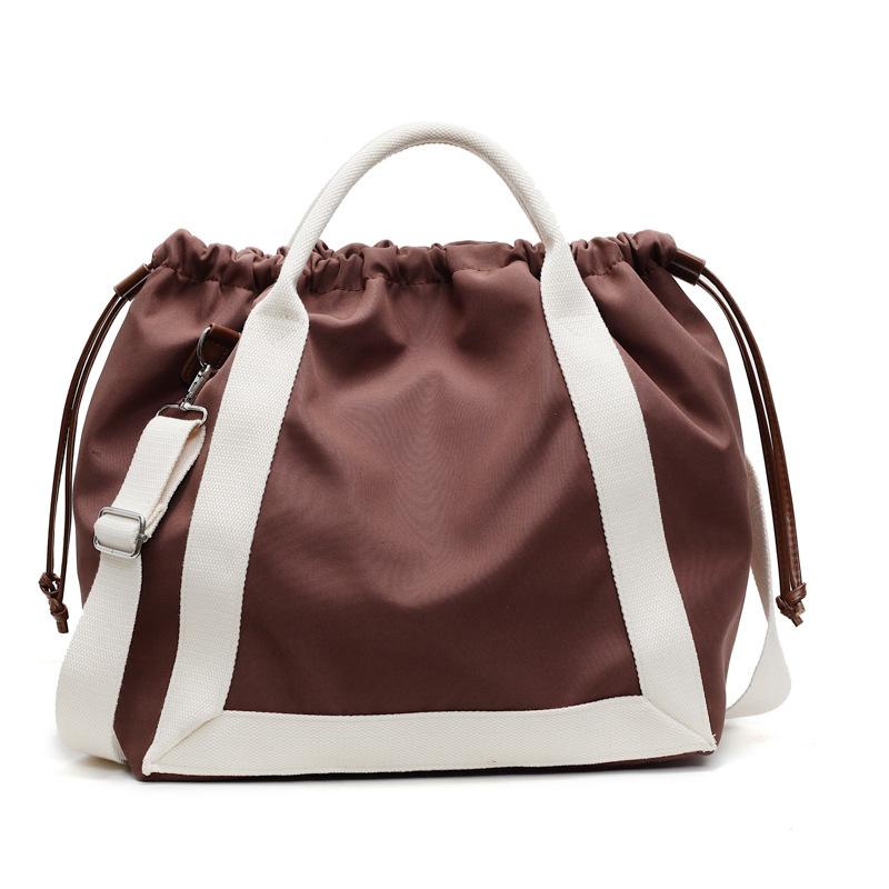 New messenger bag women's bucket bag college student portable shoulder bag commuter bag large capacity versatile tote bag