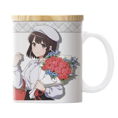 2D How To Raise a Boring Girlfriend Fine Megumi Kato Mug with Birthday Date [Official] Saekano Full-Color Lid, Ver.