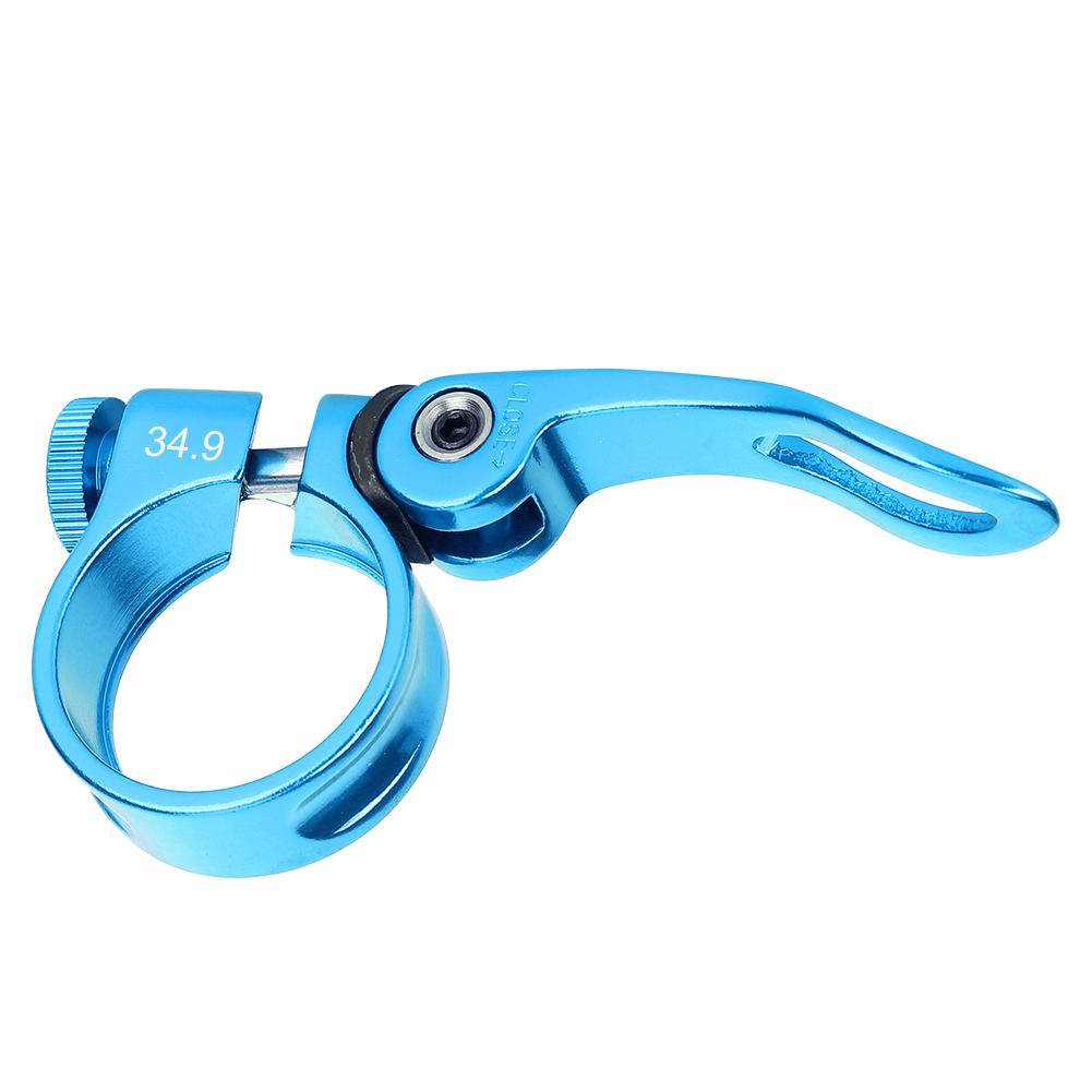Aluminium Alloy 34.9MM Mountain Bike Quick Release Seatpost Clip Road Tube Fixed Clamp Cycling Sports Accessory