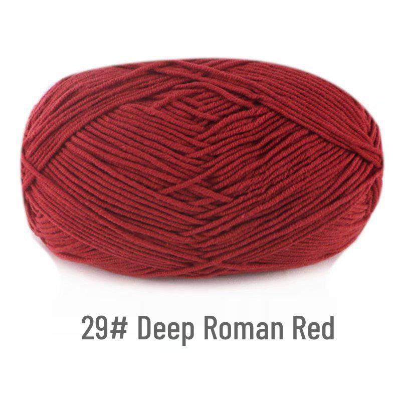 Suhe 4-Ply Combed Milk Cotton Yarn for Crochet & DIY Knitting Projects