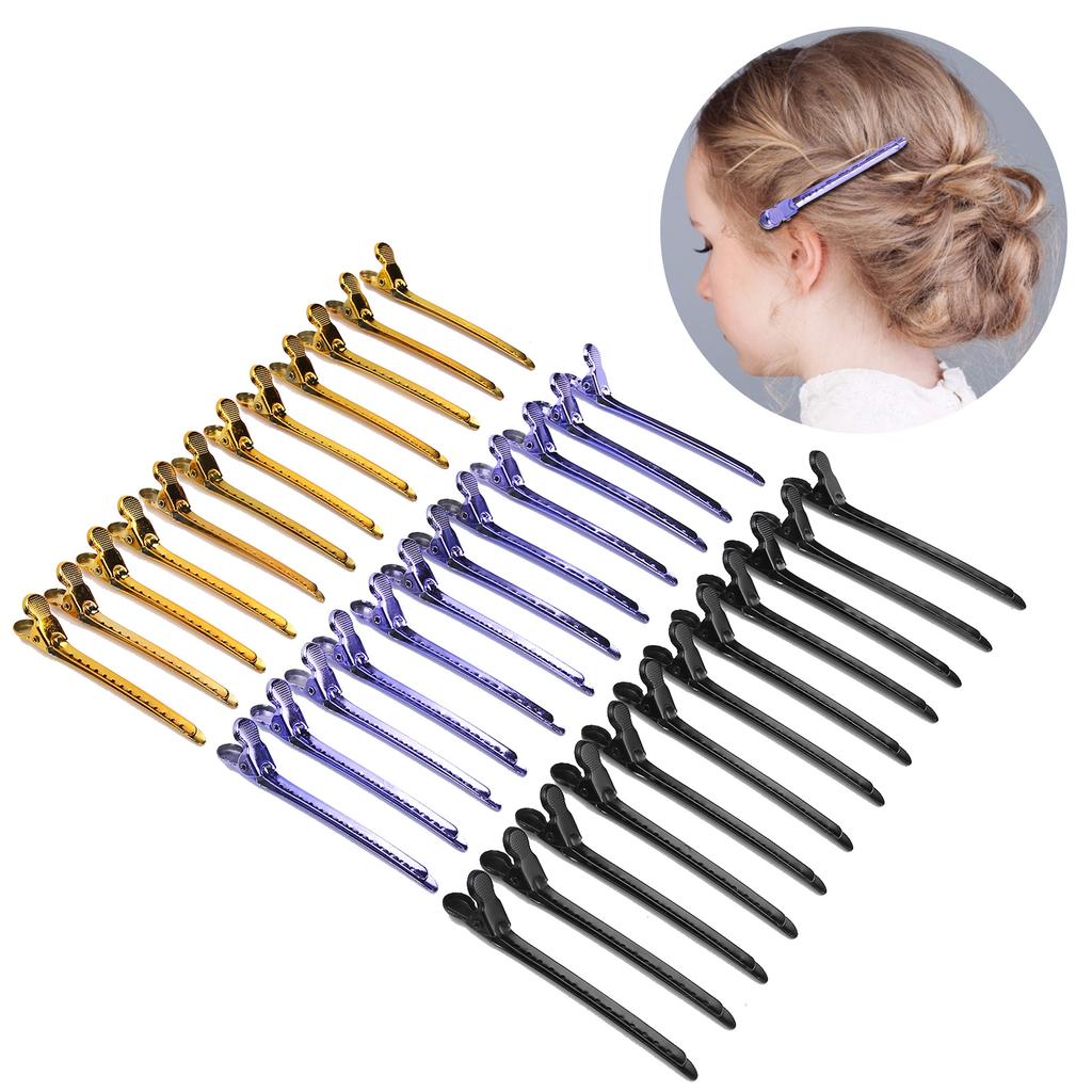 36pcs Metal Hairdressing Sectioning Hairpin AntiSlip Duck Bill Clips Clamp Hair Styling Clips