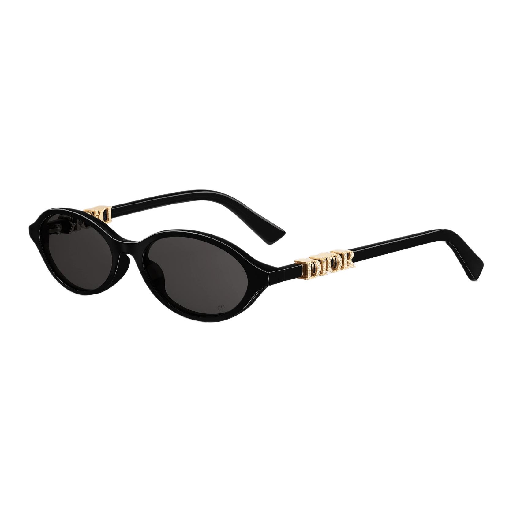 

Овальні сонцезахисні окуляри Dior з логотипом Унісекс Чорні DTRER1ISR10A0 Eyeglass Case+Box+Shopping Bag,F,Asia Version
