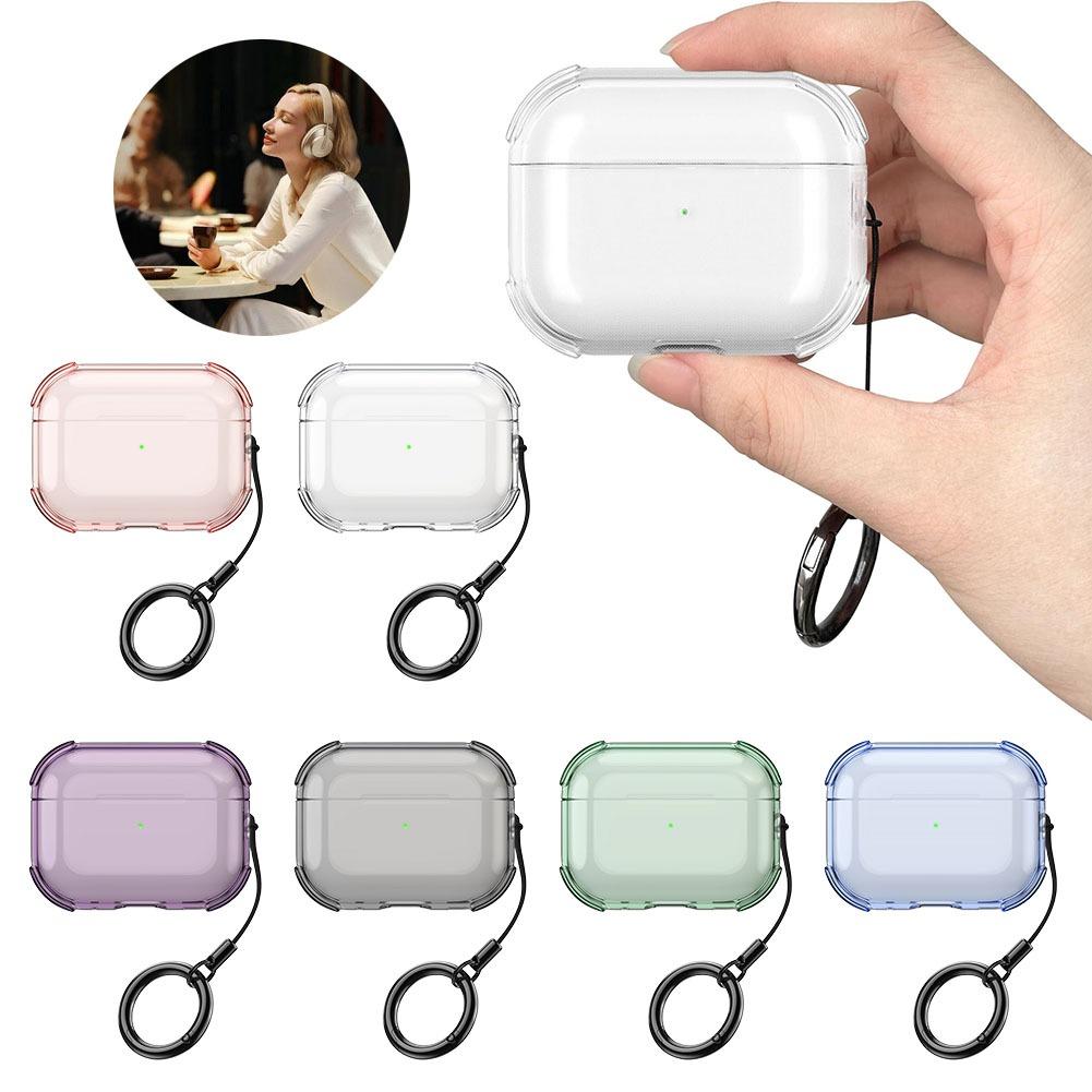 For Apple AirPods 3 Pro 2 Case Fresh Color Earphones Case AirPods Pro 3 Protective Cover With Hook Fashion Earphone Case