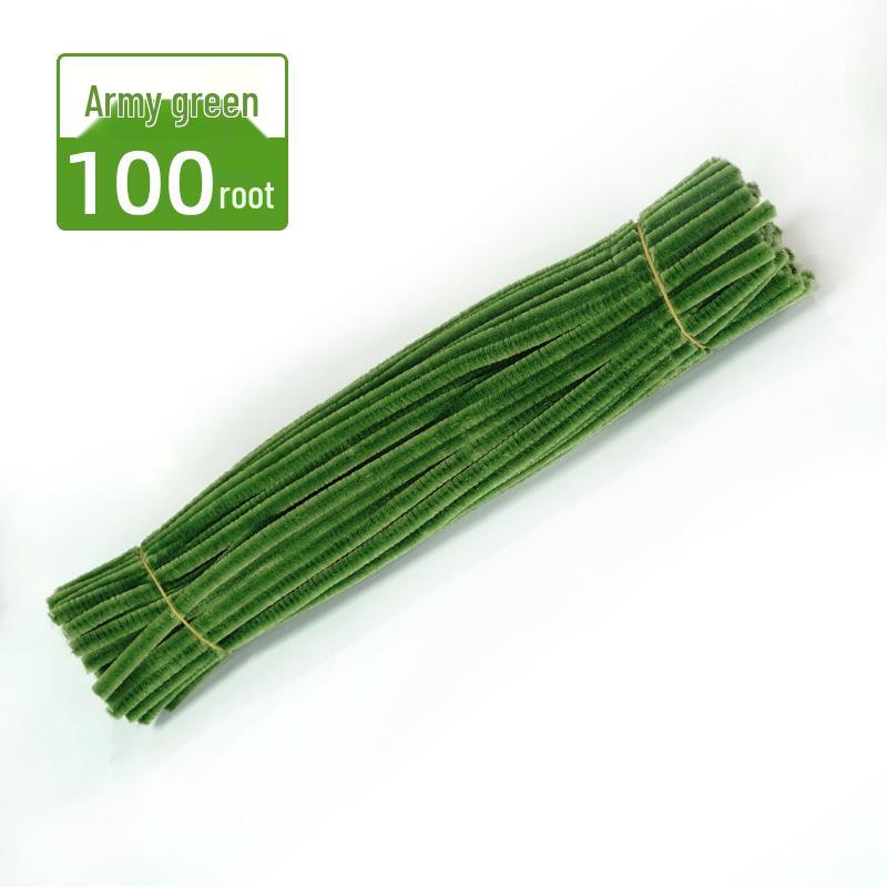 Youyou Tiger Twist Stick Handmade Super Soft Chenille Stems Educational Craft Materials for Macarons