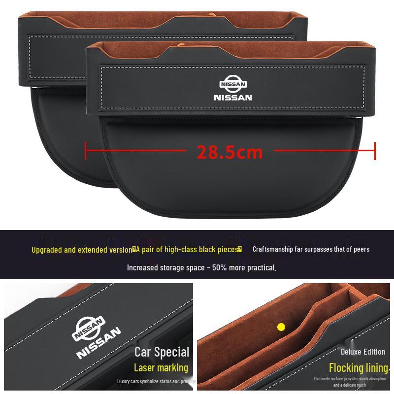 Nissan Car Seat Gap Organizer for Bluebird, Sylphy, Qashqai, Tiida, Teana