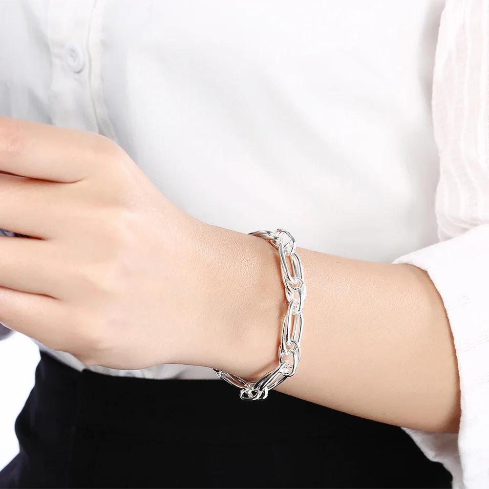 New Fine Creative Circle Chain Fashion Bracelet For Woman Trend Jewelry Wedding Party Lady Holiday Gifts