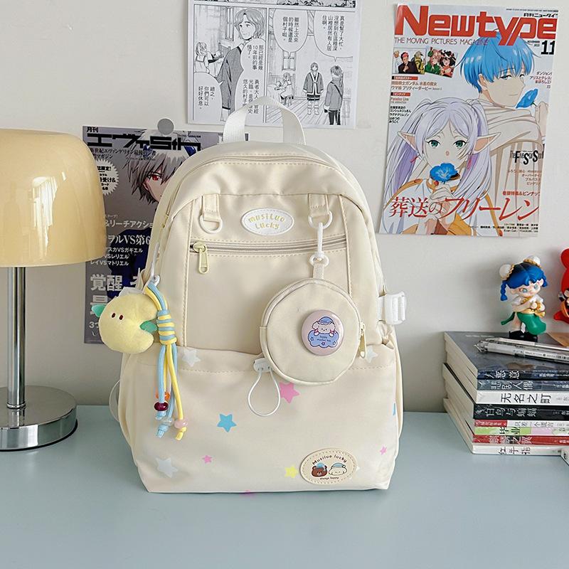 The New Schoolbag Is High-value, Fresh and Sweet, Candy-colored Backpack, Light and Large-capacity Mental Illness for Junior High School Students