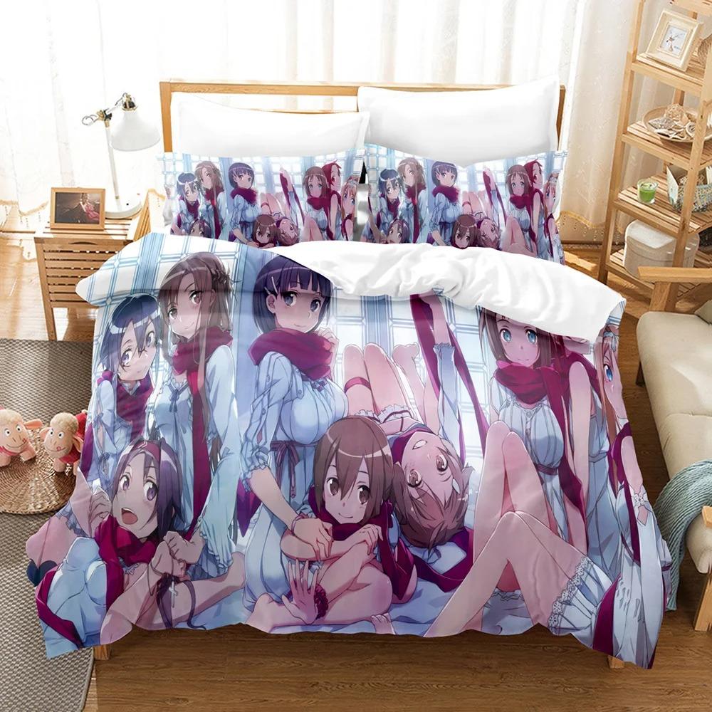 

Comfortable Anime Sword God Domain Print Duvet Cover Set With Duvet Cover And Pillowcases Twin Full Queen King Sizes For All Ages EU Single 135x200cm