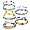 Gele Blauwe Nationale Vlag Armband Blauwe Gele Vlag Armband Sieraden Unisex Cadeau