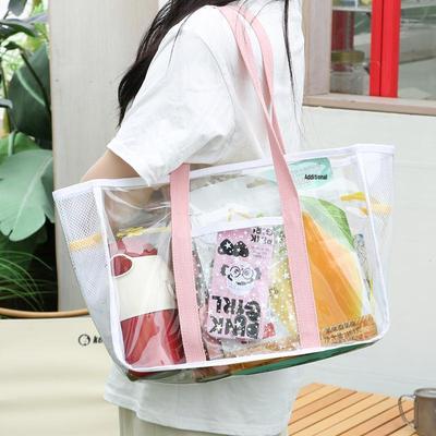 Gena Women's PVC Tote: Small, Fresh, Convenient Travel & Beach Bag