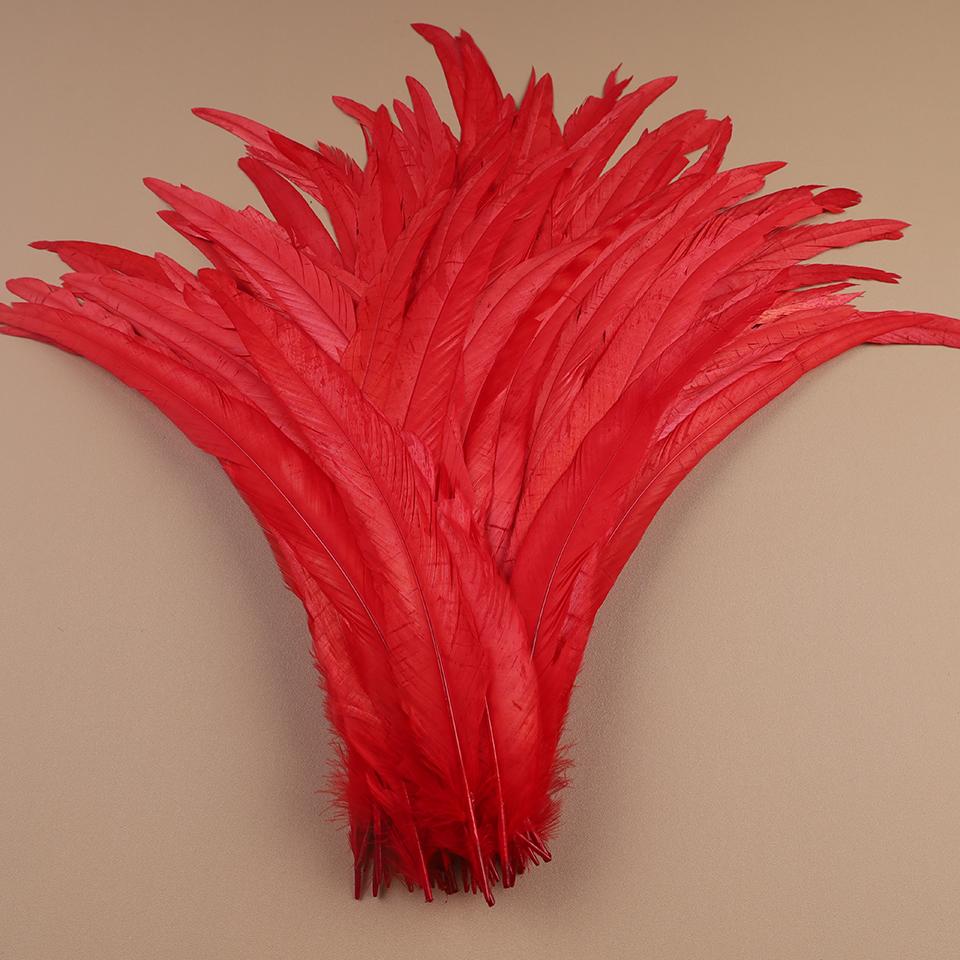 Rooster Feathers 35-40cm 40-45cm Handicraft Crafts DIY Natural Feather Handwork Party Plume Carnival Decoration
