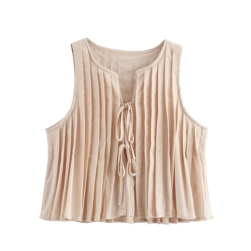 Kaslead New Arrival Women's Clothing Fashion Style Fashion Minimalist Pleated Cotton Shirt Casual Skirt Suit