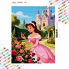 Disney diamond art painting kit diamond Princess Belle butterfly roses garden, wall art crafts, home room decoration