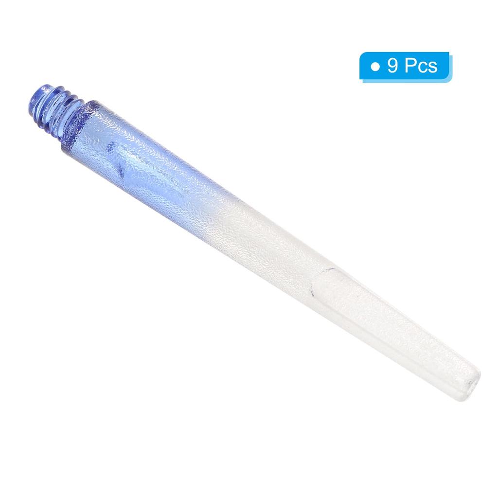 PATIKIL 45mm Dart Shaft Medium 2BA Thread Nylon Dart Stem Dart Accessories for Steel Tips 9 Pieces White Blue