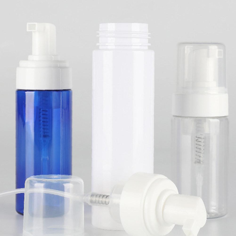 6Pcs 60Ml Press Pump Foaming Bottle Refillable Plastic Dispenser Portable Empty Bottle for Hand Soap Body Wash Shampoo