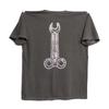 ZX Tool Chiave a Nastro T-shirt 72826 Tour Nastro Dimostrativo Undertow Ultra Sbiadito Pesante Post Metal Alternativo Grunge Hard Rock Punk