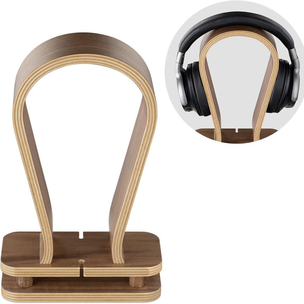 Creative Wooden Headphone Stand - No Assembly Required