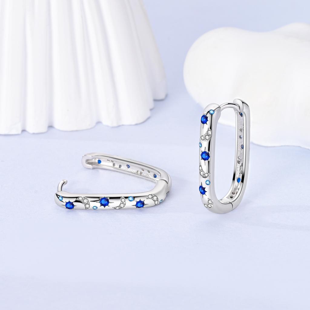 Copper Famati'S Hand Original Hoop Earring For Woman Bow Tie Star Zircon Earring Luxury Pendientes Fashion Jewelry