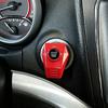 Engine Start Stop Button Cover Metal Interior Accent, Stick On Trim Frame for a Finished Dashboard Style in Cars