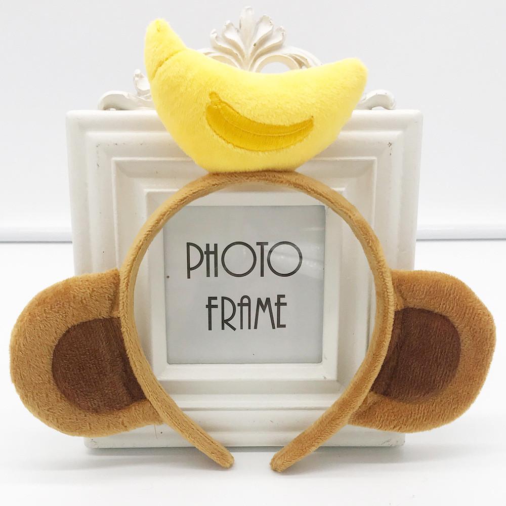 

Повязка на голову Обезьянка Детская Украшение Банан Головной убор Реквизит для сценического выступления светло-коричневого