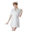 Brightlara Halloween Cosplay Nurse Costume, Women's Nurse Uniform, Adult Halloween Costume, cos060-WH-XL