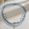 Sea Star Rice Beads Waist Chain Acrylic Bohemian Body Chain Simple Boho Waist Jewelry  Girls