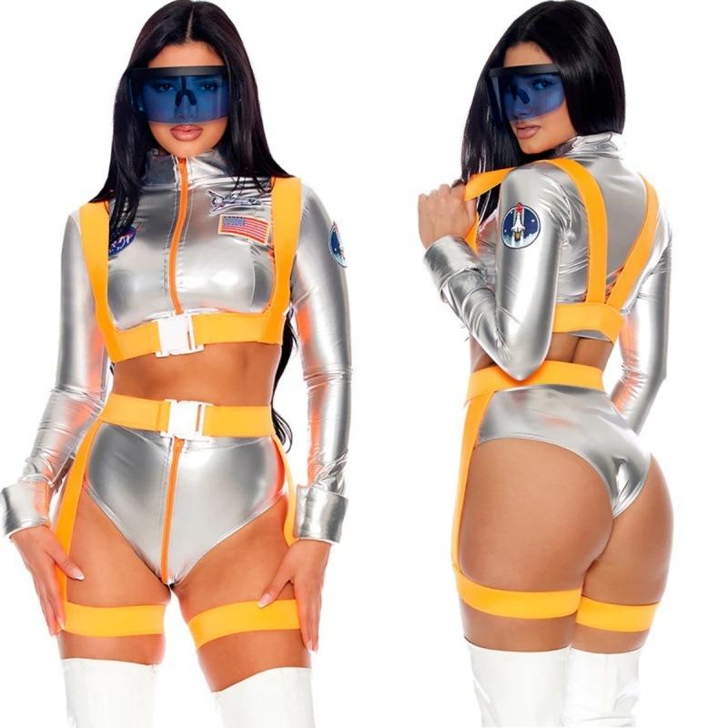 Halloween Adult Men and Women's New Wandering Earth Three-point Sexy Space Suit Cosplay Astronaut Costume