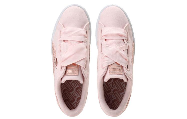 Women's Sneakers PUMA Basket Heart Canvas 'Pink' Women's