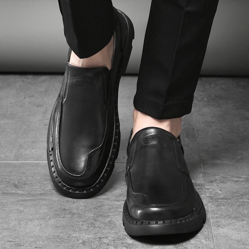 Bahar erkek Moda Yürüyüş sürüş ayakkabısı gündelik ayakkabı Vahşi Dantel-up düz ayakkabı Erkekler Klasik Iş Resmi Ayakkabı