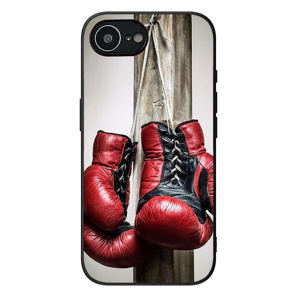 Strong Boxing Gloves Kickboxing Casing Phone Cover for Apple iPhone 16 15 14 11 Pro Max 7 8 Plus SE2 SE3 SE 2022 2020 Case