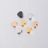 Heart-Shaped Stainless Steel Beads, 7.4x8mm, Small 1.8mm Hole, Polished, DIY Accessories