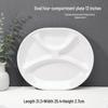 Jingyu 4-Compartment Oval Melamine Plate