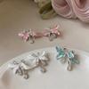 Silver Needle Zirconia Enamel Flower Stud Earrings – Elegant and Versatile Accessories for Women