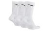 Nike Everyday Cushion Crew Knee High Socks Unisex Combo Set White SX7664-100