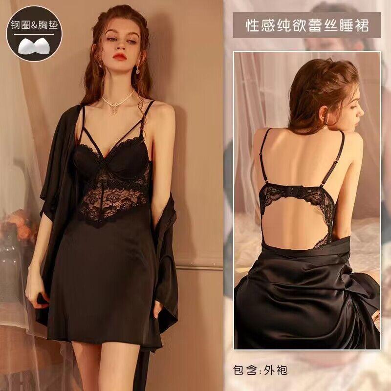 Sexy dessous sexy spitze satin pyjamas frauen uniform verführung reines verlangen perspektive leidenschaft reines verlangen pyjamas loungewear