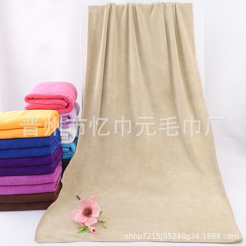 Fine fiber thickened bath towel 80 * 180 400g absorbent beach bath towel