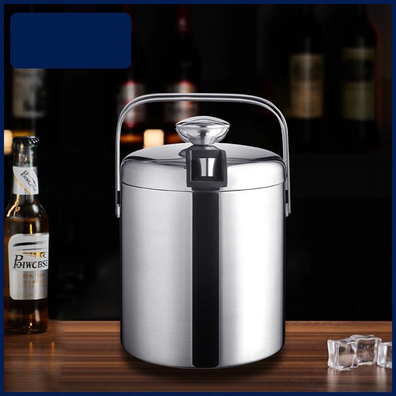 Shang Qi Tragbarer doppelwandiger Eiswürfelbehälter aus Edelstahl