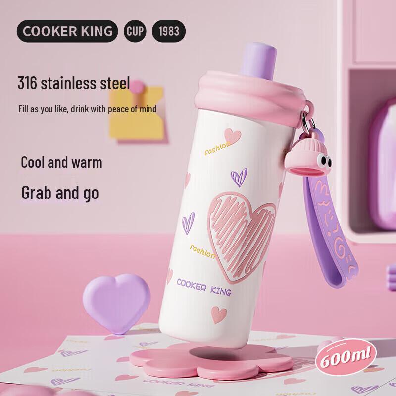 Chu Da Huang 316 Stainless Steel Insulated Straw Bottle