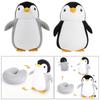 Almofadas de viagem deformáveis em formato de U para crianças, almofada de pinguins de avião, brinquedo de pelúcia, travesseiro de pescoço para carro, escritório, descanso de cabeça para cochilo