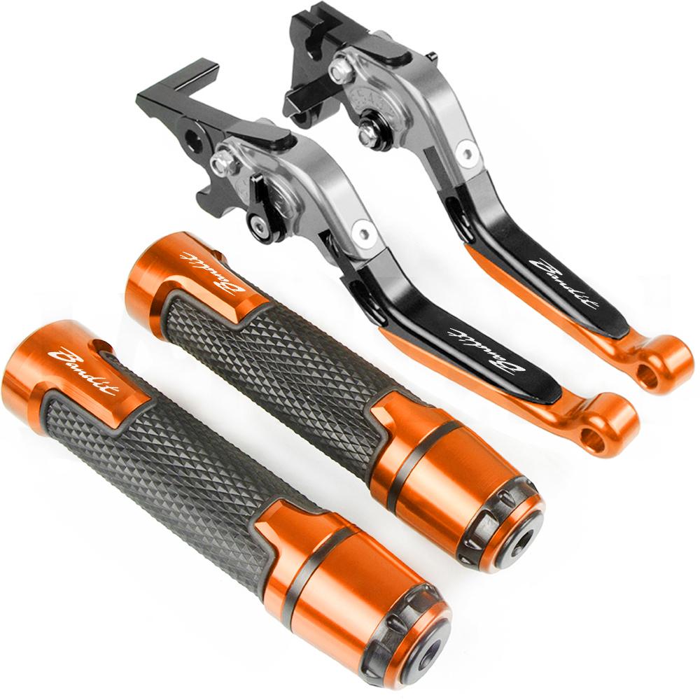 For Suzuki GSF 600 BANDIT 1995 -2004 2001 2002 2003 Bandit Logo Motorcycle CNC Adjustable Brake Clutch Lever Handle Hand