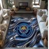 Manchester City Printed Flannel Area Rug Non Slip Soft Polyester Floor Carpet Indoor Decor Mat for Bedroom Living Room Sofa