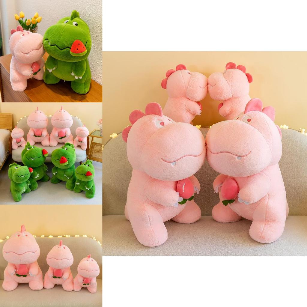 Adorable Plush Dinosaur Pillow Cute Snack Dinosaur Stuffed Toy Perfect Birthday Gift For Girls