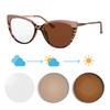 Photochromic Multifocal Reading Glasses Women Cat Eye Plastic Color Frame Fashion Women Progressive Presbyopia Glasses Mum Gift